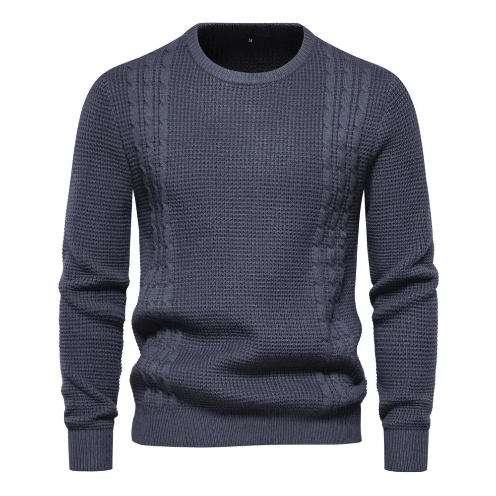 Eleganter Pullover für Männer, ideal für Herbst- und Wintertage.