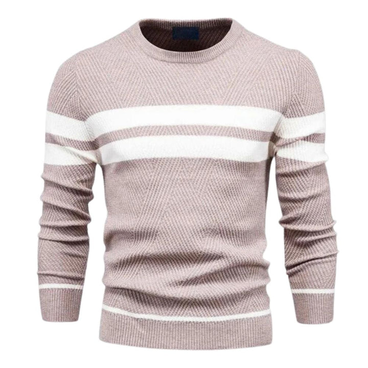 Eleganter Strickpulli für Männer – ideal für kalte Herbst- und Wintertage.