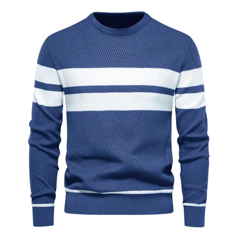 Eleganter Strickpulli für Männer – ideal für kalte Herbst- und Wintertage.