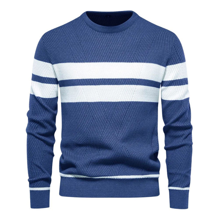 Eleganter Strickpulli für Männer – ideal für kalte Herbst- und Wintertage.