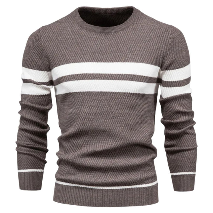 Eleganter Strickpulli für Männer – ideal für kalte Herbst- und Wintertage.