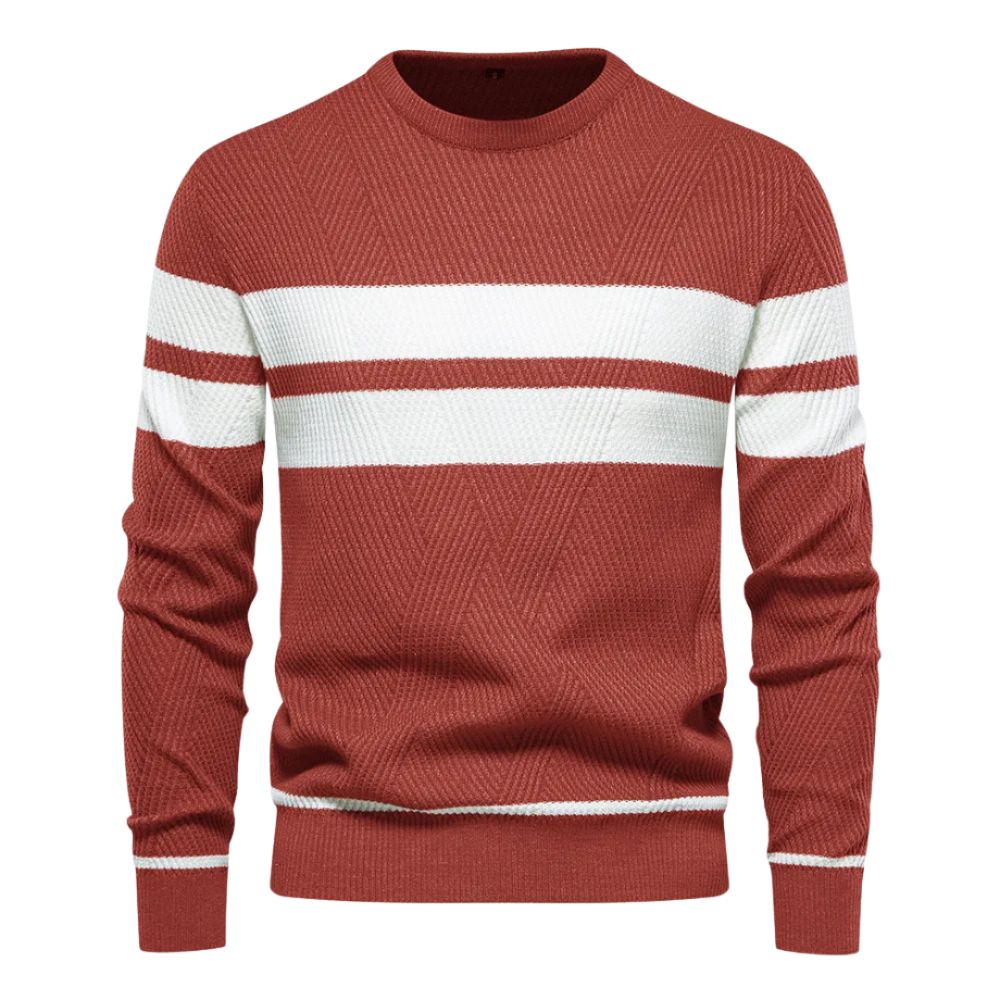 Eleganter Strickpulli für Männer – ideal für kalte Herbst- und Wintertage.