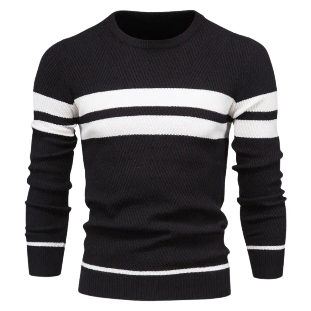 Eleganter Strickpulli für Männer – ideal für kalte Herbst- und Wintertage.