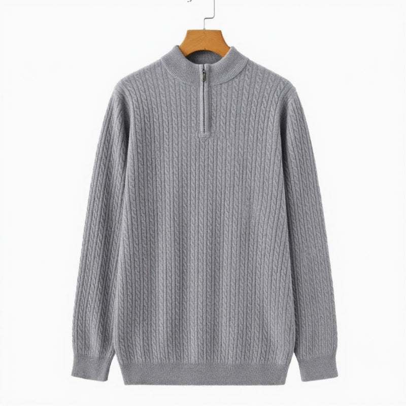 Eleganter warmer gewebter Pullover für Männer, ideal für Herbst- und Wintertage