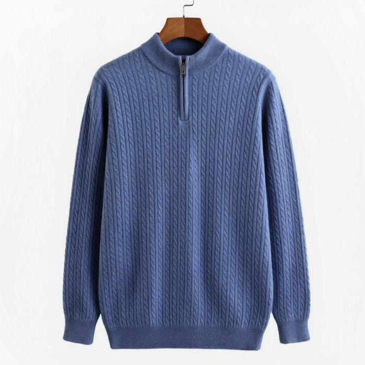 Eleganter warmer gewebter Pullover für Männer, ideal für Herbst- und Wintertage