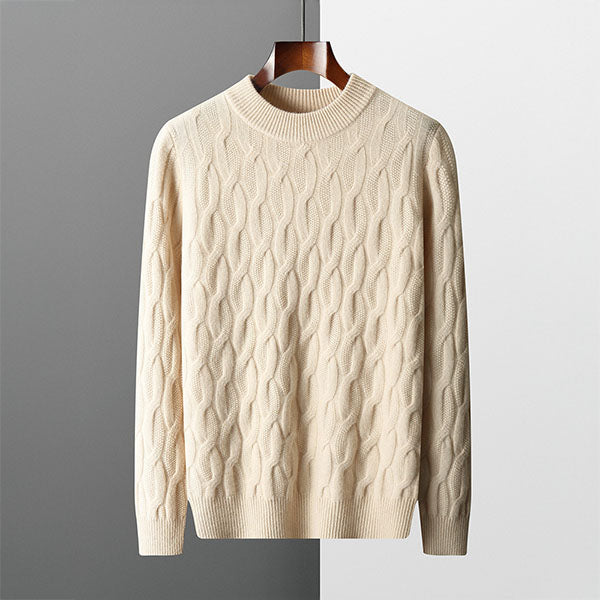 Eleganter Winterpullover aus Strick für Herren, warm und stilvoll für kalte Tage