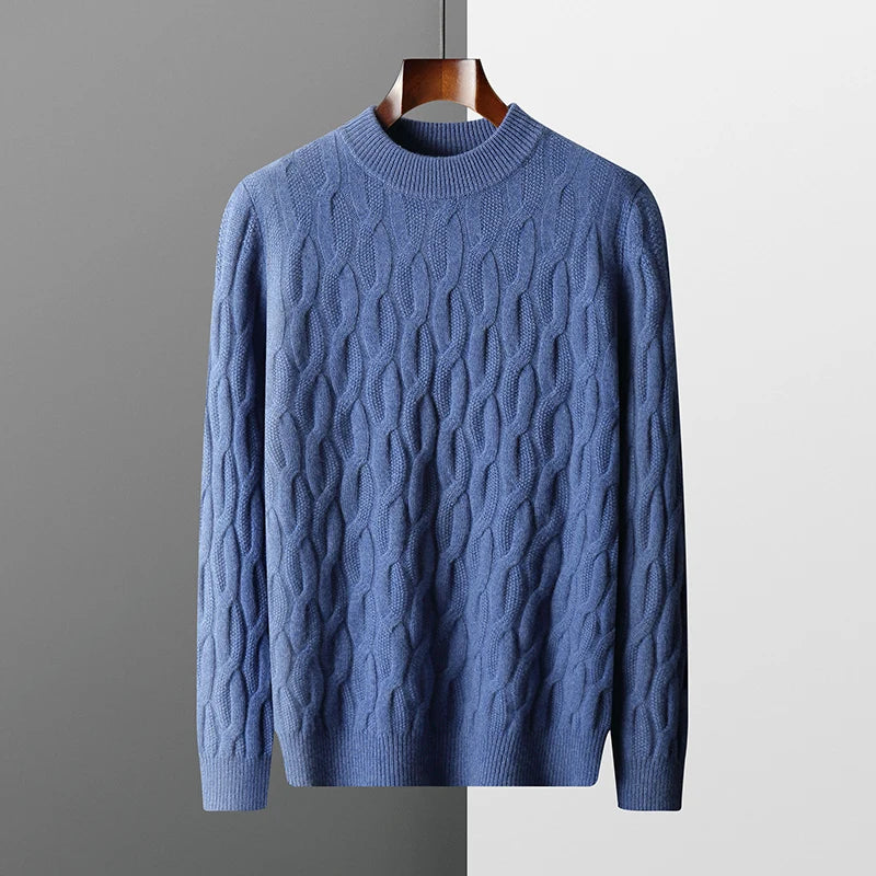 Eleganter Winterpullover aus Strick für Herren, warm und stilvoll für kalte Tage