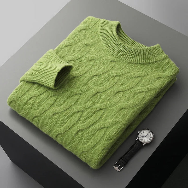 Eleganter Winterpullover aus Strick für Herren, warm und stilvoll für kalte Tage