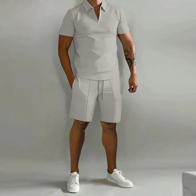 Elegantes Polo- und Shorts-Set für Herren – stilvoll, leicht und perfekt für den Sommer.