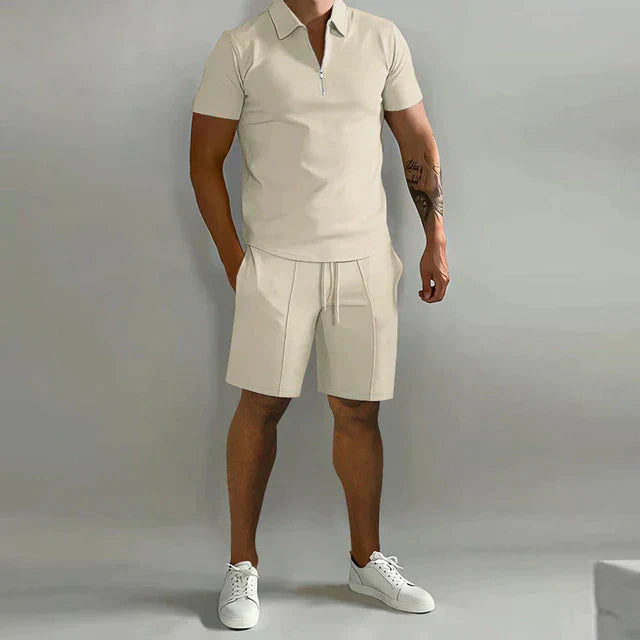 Elegantes Polo- und Shorts-Set für Herren – stilvoll, leicht und perfekt für den Sommer.