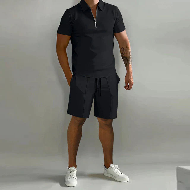 Elegantes Polo- und Shorts-Set für Herren – stilvoll, leicht und perfekt für den Sommer.