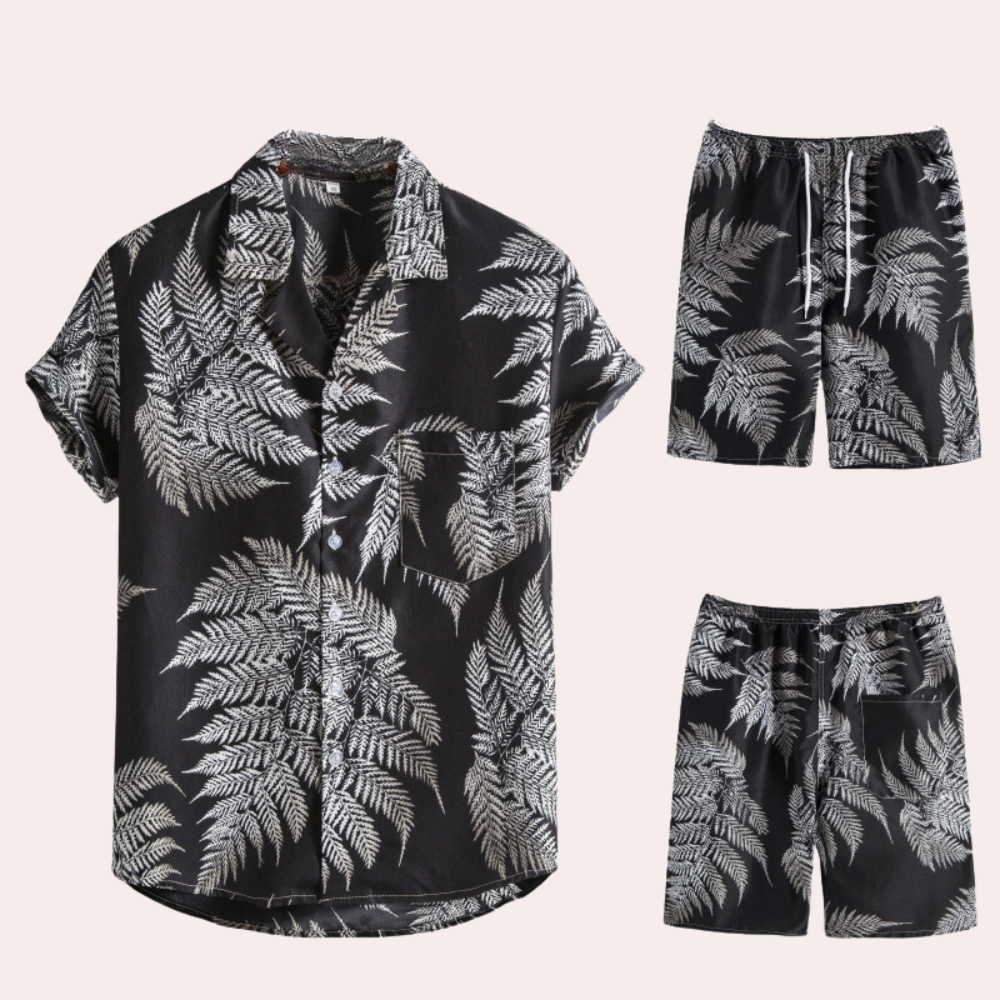 Entspanntes Strandset für Herren – leicht, bequem und perfekt für den Sommer.