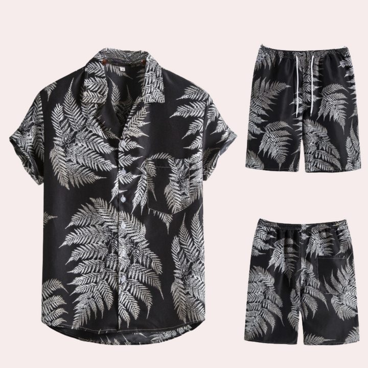 Entspanntes Strandset für Herren – leicht, bequem und perfekt für den Sommer.