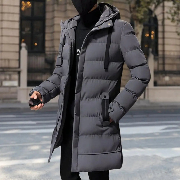 Hochwertige wattierte Winterjacke für Herren, warm und stilvoll für kalte Tage