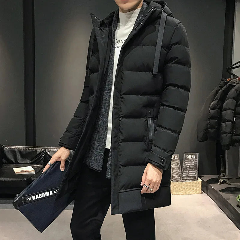 Hochwertige wattierte Winterjacke für Herren, warm und stilvoll für kalte Tage