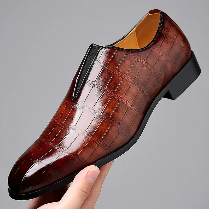 Formelle Slipper für Männer mit elegantem Design und rutschfester Sohle