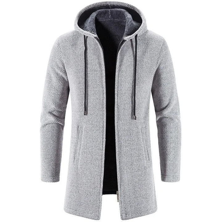 Freizeitjacke mit Kapuze für Männer, ideal für Herbst- und Wintertage.
