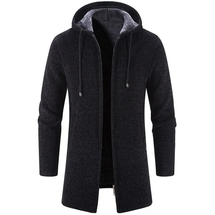 Freizeitjacke mit Kapuze für Männer, ideal für Herbst- und Wintertage.
