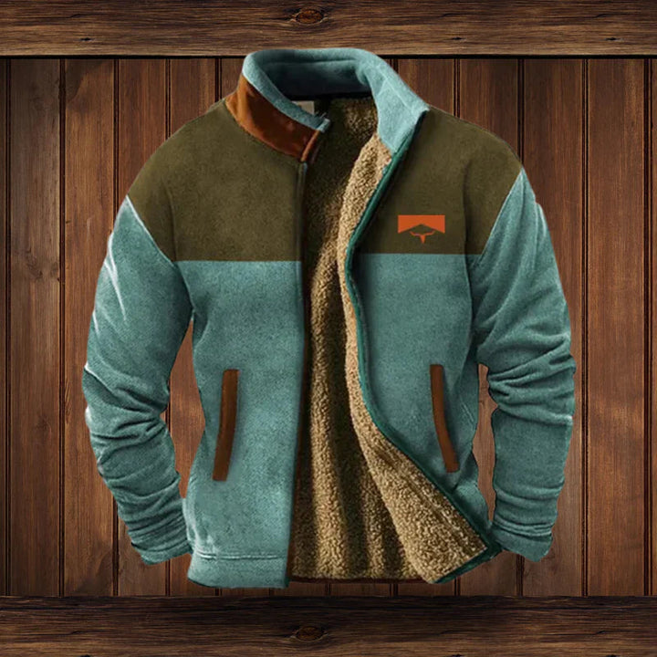 Outdoor-Fleecejacke für Herren mit sportlichem Design und funktionalem Schutz im Winter