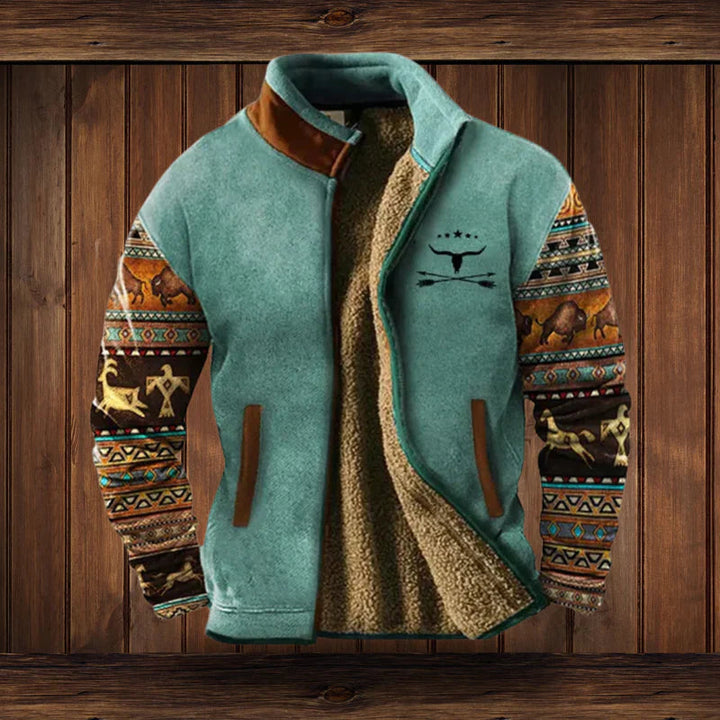 Outdoor-Fleecejacke für Herren mit sportlichem Design und funktionalem Schutz im Winter