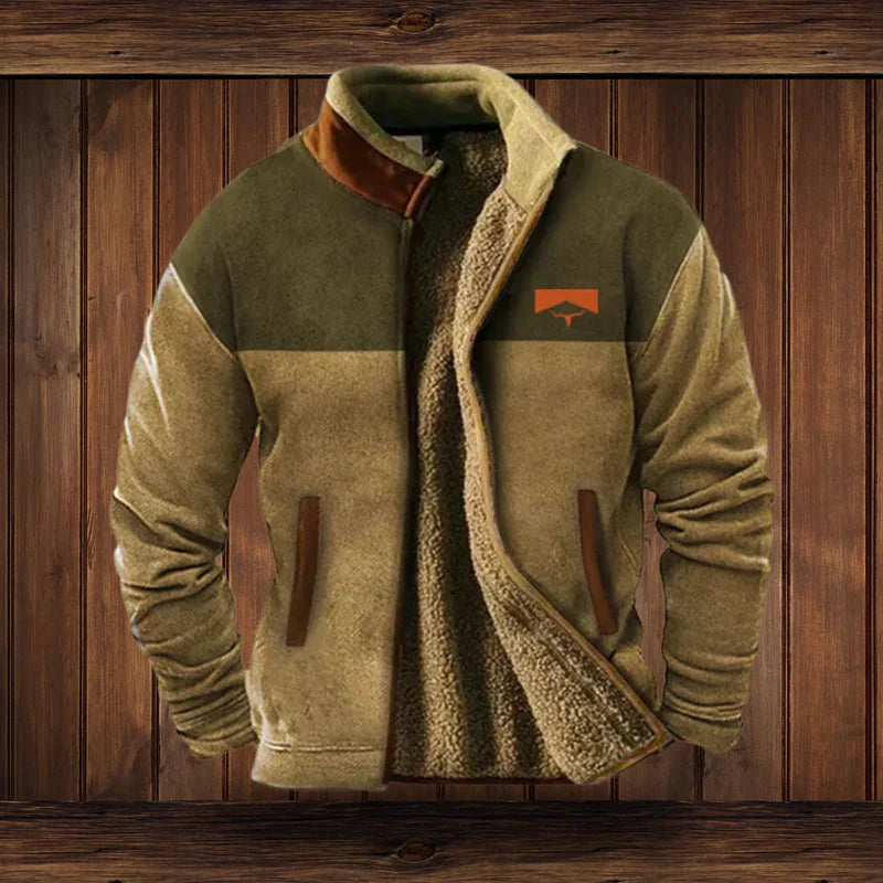 Outdoor-Fleecejacke für Herren mit sportlichem Design und funktionalem Schutz im Winter