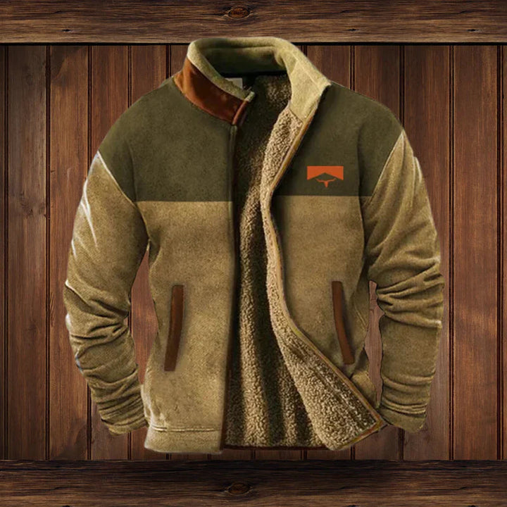 Outdoor-Fleecejacke für Herren mit sportlichem Design und funktionalem Schutz im Winter