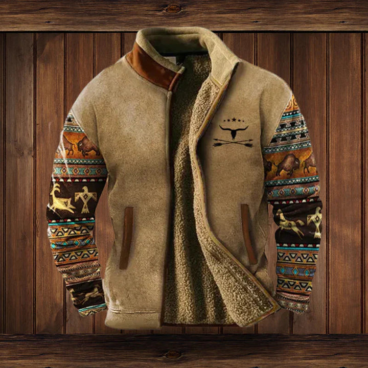Outdoor-Fleecejacke für Herren mit sportlichem Design und funktionalem Schutz im Winter
