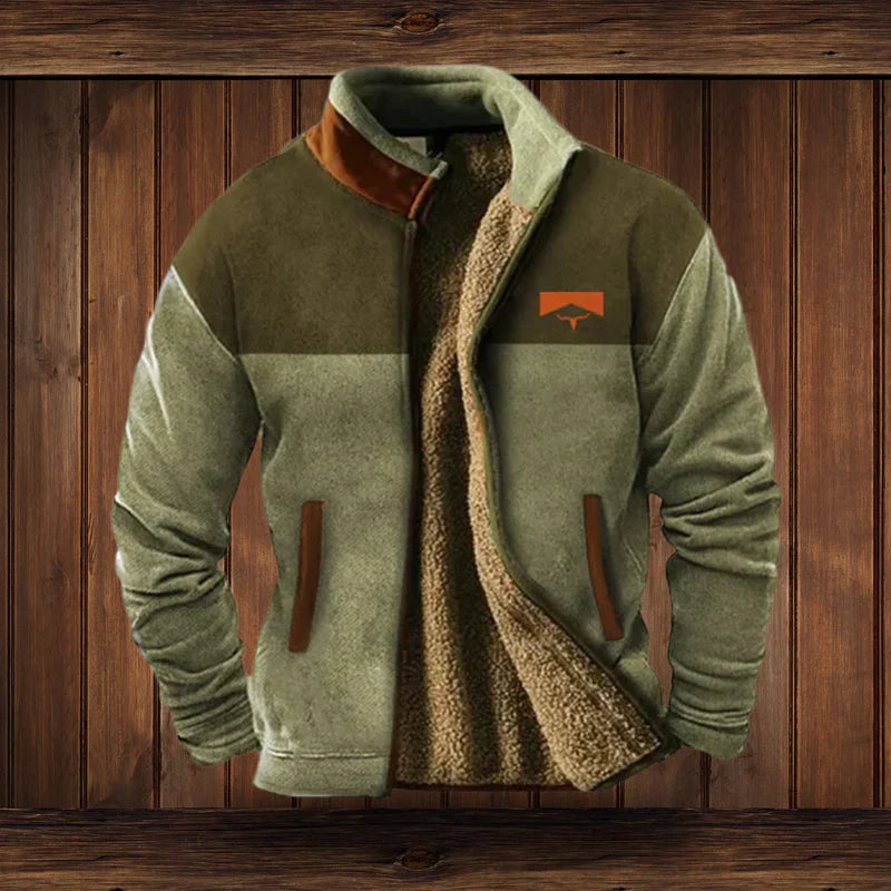 Outdoor-Fleecejacke für Herren mit sportlichem Design und funktionalem Schutz im Winter