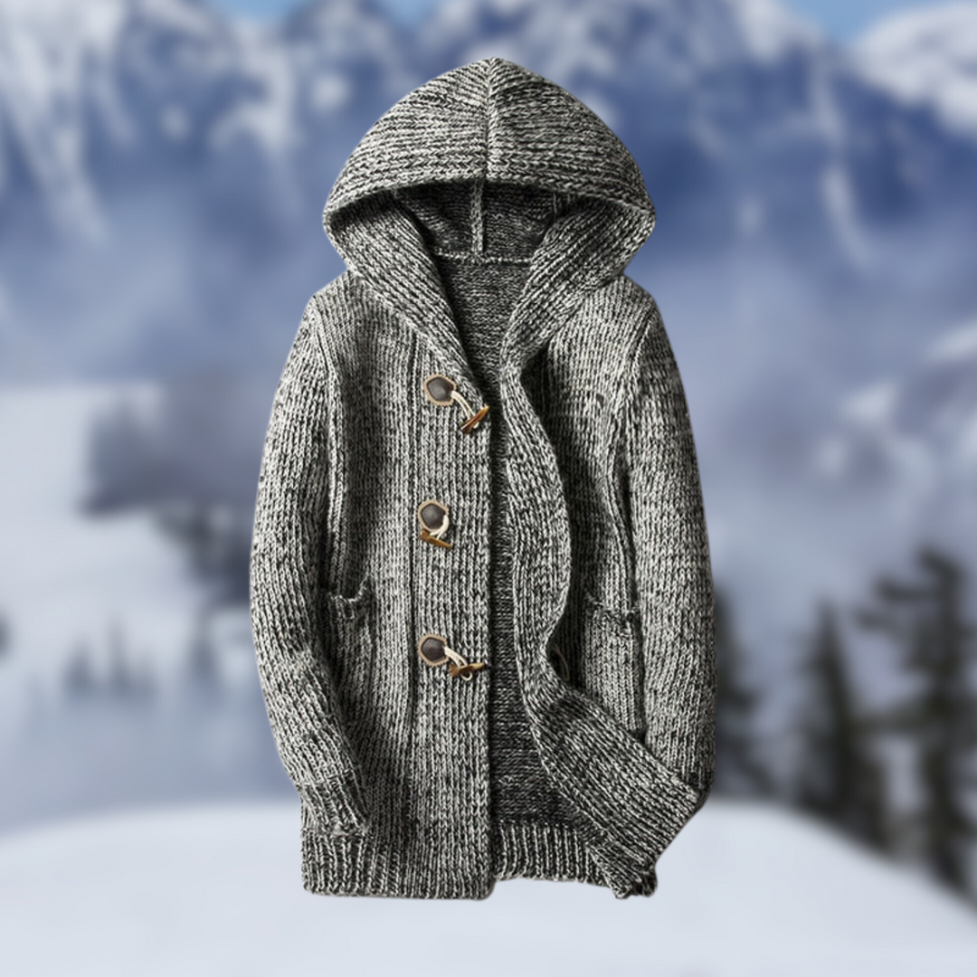 Gemütliche Winterstrickjacke für Männer, warm und stilvoll für kalte Herbst- und Wintertage