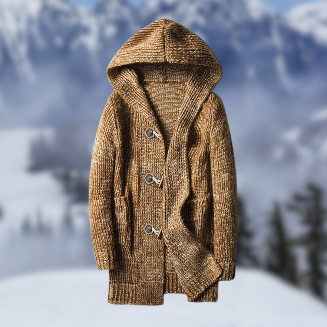 Gemütliche Winterstrickjacke für Männer, warm und stilvoll für kalte Herbst- und Wintertage