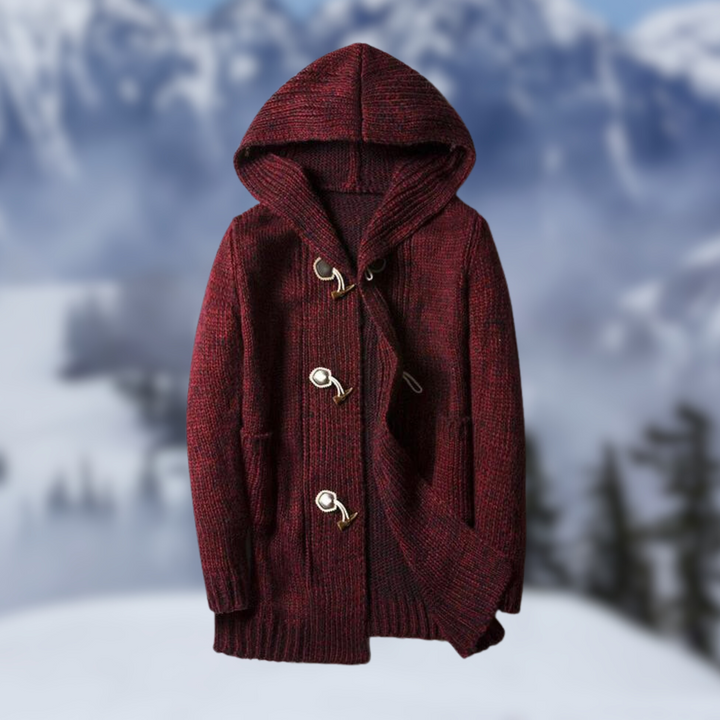 Gemütliche Winterstrickjacke für Männer, warm und stilvoll für kalte Herbst- und Wintertage