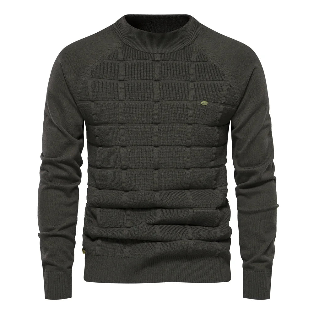 Gemütlicher Strickpullover für Männer, ideal für Herbst- und Wintertage