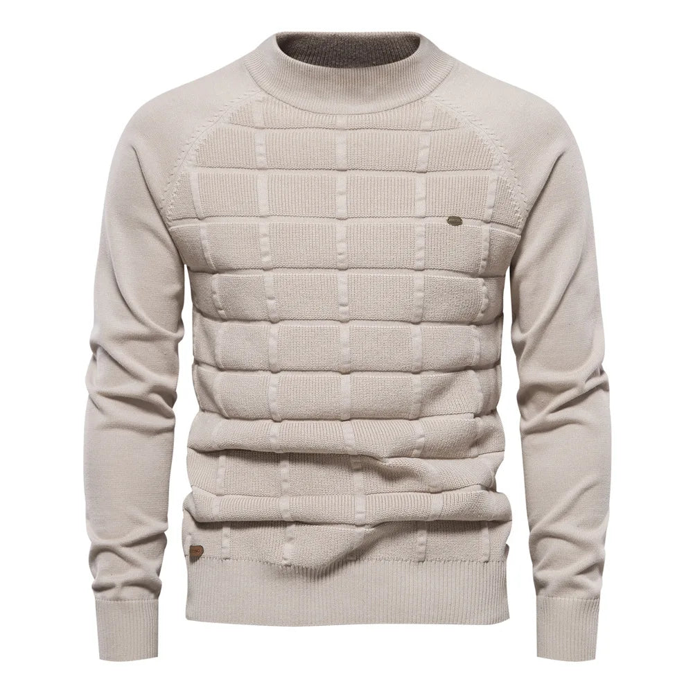 Gemütlicher Strickpullover für Männer, ideal für Herbst- und Wintertage