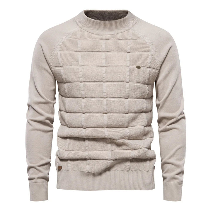 Gemütlicher Strickpullover für Männer, ideal für Herbst- und Wintertage