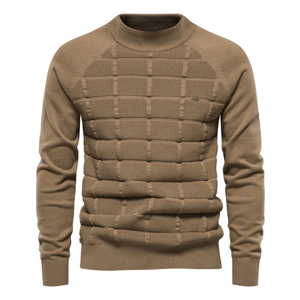 Gemütlicher Strickpullover für Männer, ideal für Herbst- und Wintertage