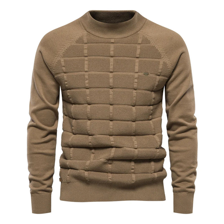Gemütlicher Strickpullover für Männer, ideal für Herbst- und Wintertage