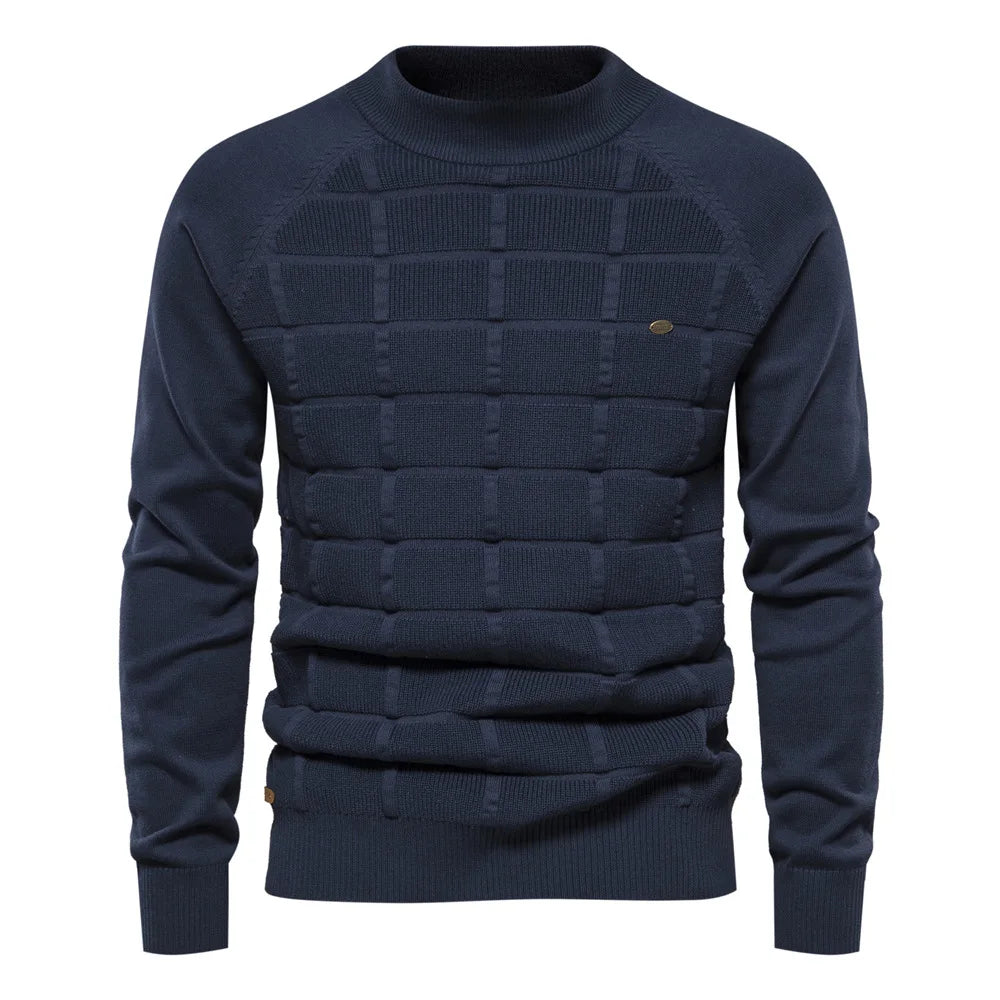 Gemütlicher Strickpullover für Männer, ideal für Herbst- und Wintertage