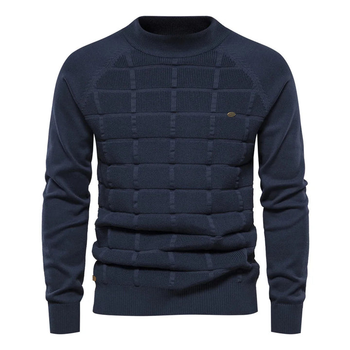Gemütlicher Strickpullover für Männer, ideal für Herbst- und Wintertage