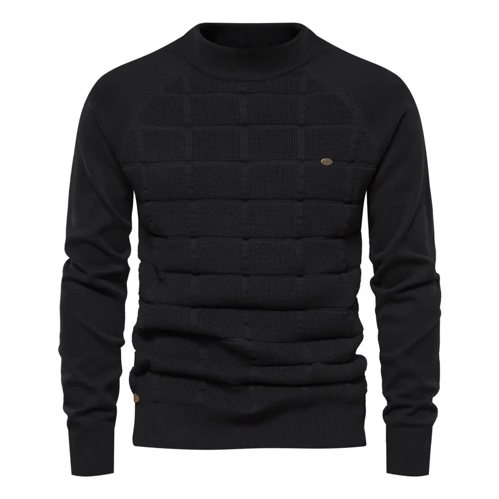 Gemütlicher Strickpullover für Männer, ideal für Herbst- und Wintertage