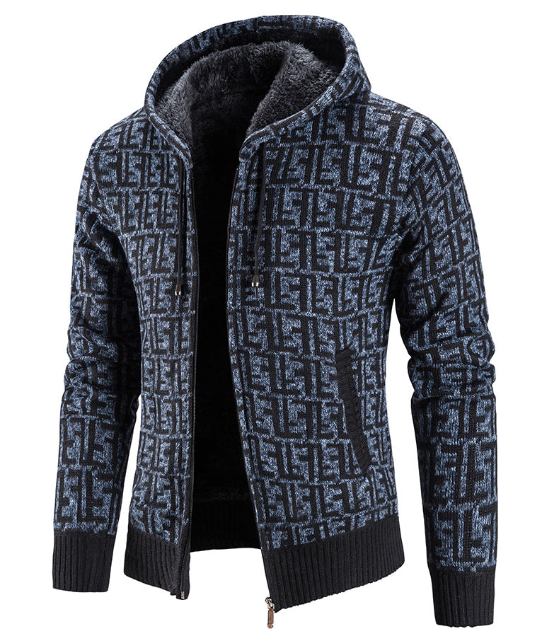 Lässiger Winter-Hoodie für Männer mit Kapuze und Kängurutaschen, ideal für kalte Tage und entspannte Outfits