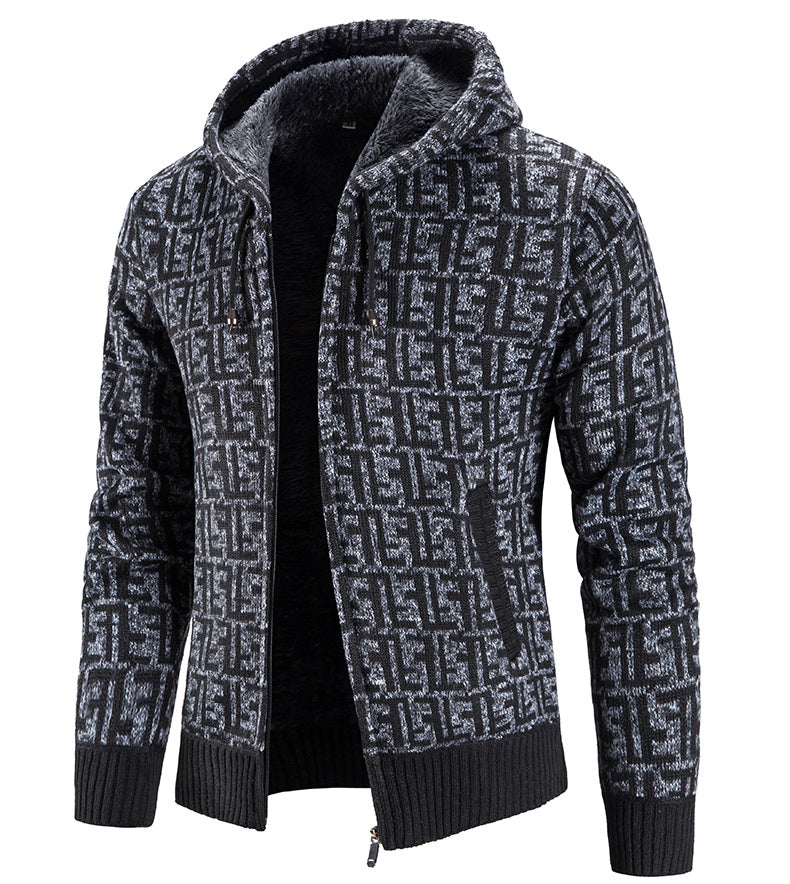 Lässiger Winter-Hoodie für Männer mit Kapuze und Kängurutaschen, ideal für kalte Tage und entspannte Outfits