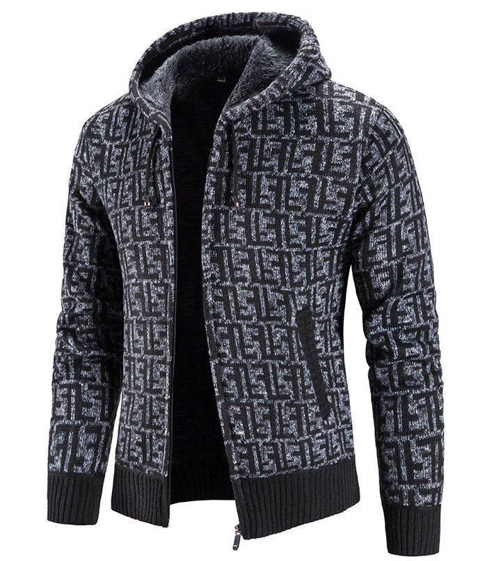 Lässiger Winter-Hoodie für Männer mit Kapuze und Kängurutaschen, ideal für kalte Tage und entspannte Outfits