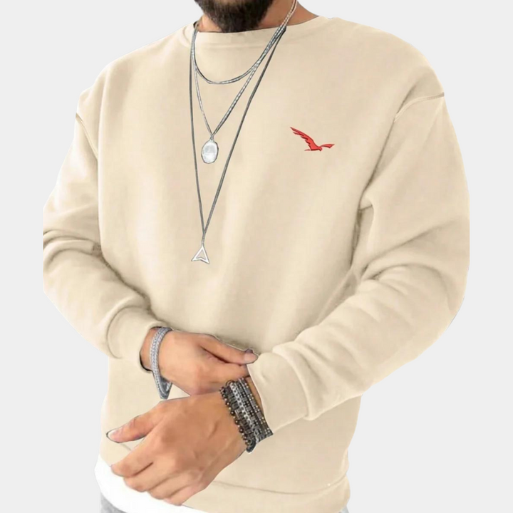 Gemütlicher Winterpullover für Männer, ideal für kalte Herbst- und Wintertage.
