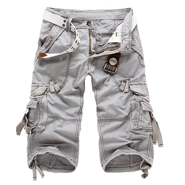 Bequeme und atmungsaktive Cargo-Caprihose für Männer im Sommer