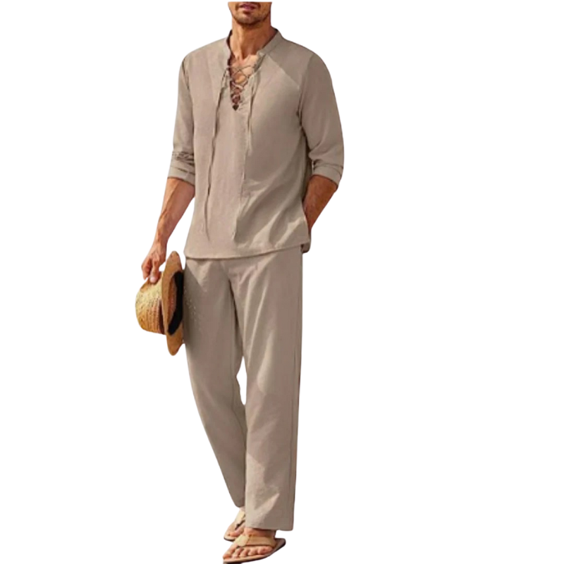 Bohème Bluse & Hose Sommer Set für Männer - Silvian