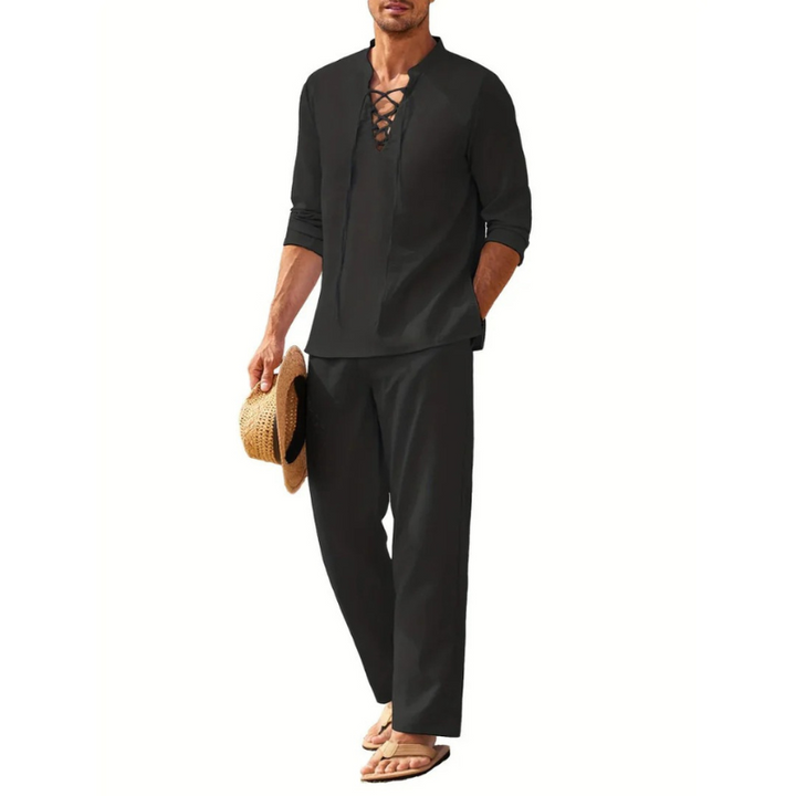 Bohème Bluse & Hose Sommer Set für Männer - Silvian