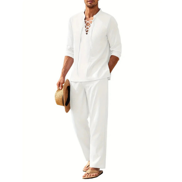 Bohème Bluse & Hose Sommer Set für Männer - Silvian