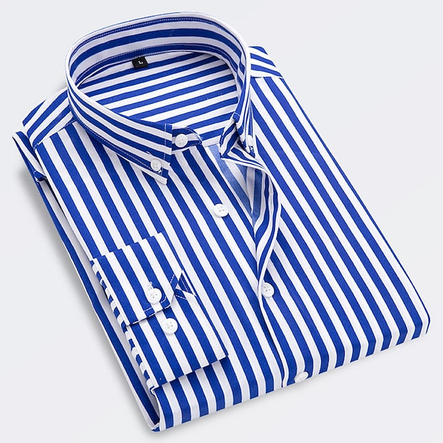 Elegantes gestreiftes Herren-Sommerhemd – leicht, atmungsaktiv und perfekt für warme Tage