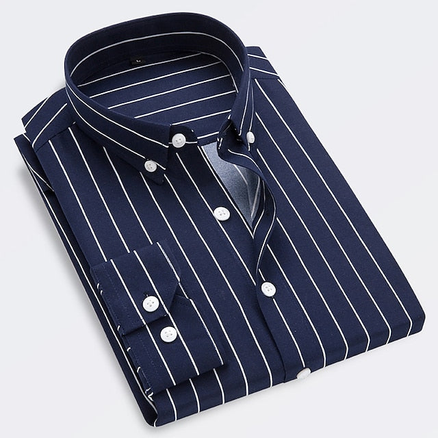 Elegantes gestreiftes Herren-Sommerhemd – leicht, atmungsaktiv und perfekt für warme Tage