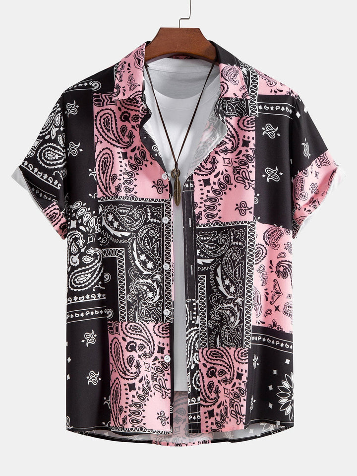 Herren Hemd mit Paisleymuster und Button-Down-Kragen – stilvoll & leicht für den Sommer